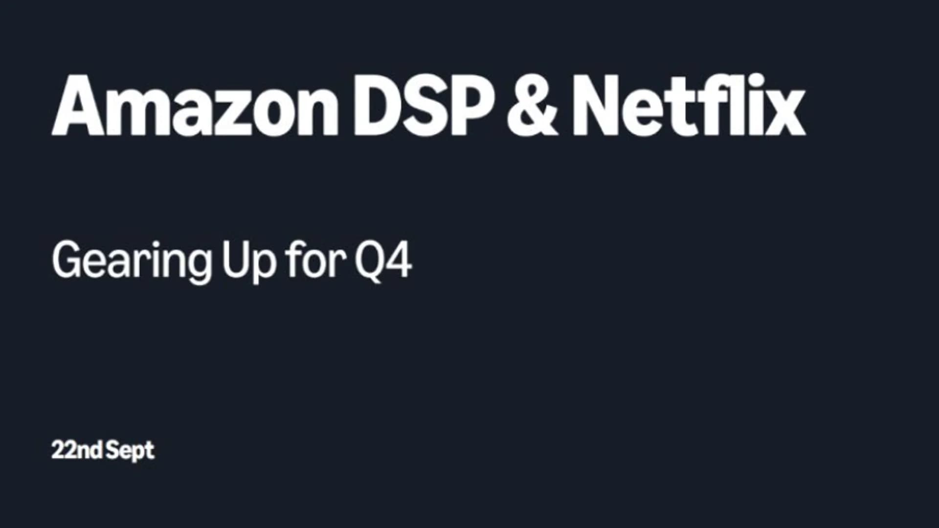 Que Netflix se pueda comprar desde Amazon DSP ya no es ninguna novedad.